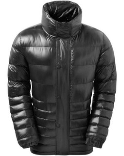 2786 TS034 - Shiny Quilted Nylon Jacket with Zip and Stud Guard