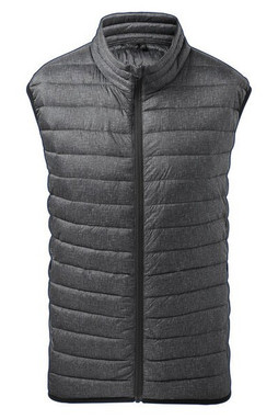 2786 TS038 - Lightweight Melange Quilted Gilet with Zip Pockets