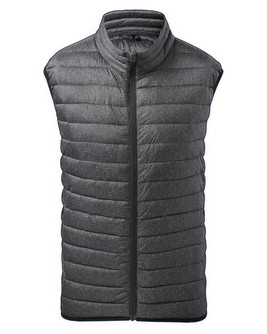 2786 TS038 - Lightweight Melange Quilted Gilet with Zip Pockets