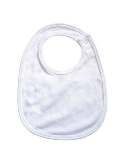 Babybugz BZ59 - Organic Cotton Single Layer Baby Bib with Popper Fastening