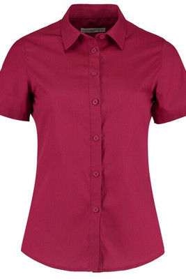 Kustom Kit KK241 - Women's Tailored Fit Poplin Short Sleeve Blouse