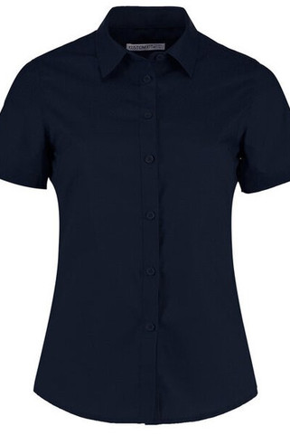 Kustom Kit KK241 - Womens Tailored Fit Poplin Short Sleeve Blouse