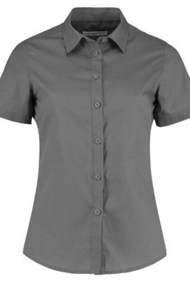 Kustom Kit KK241 - Women's Tailored Fit Poplin Short Sleeve Blouse