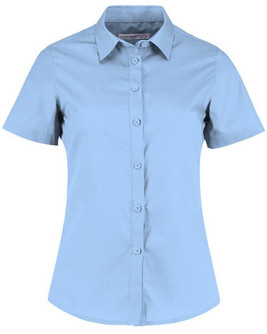 Kustom Kit KK241 - Women's Tailored Fit Poplin Short Sleeve Blouse