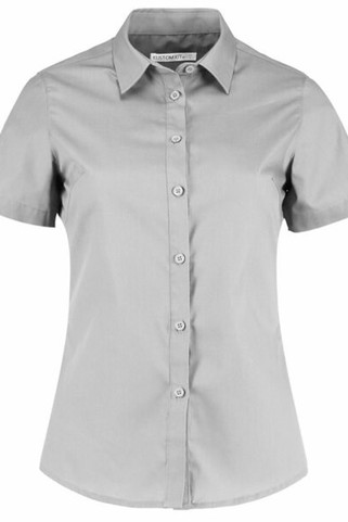 Kustom Kit KK241 - Womens Tailored Fit Poplin Short Sleeve Blouse