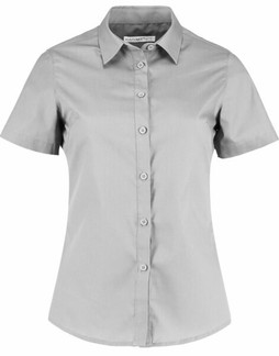 Kustom Kit KK241 - Womens Tailored Fit Poplin Short Sleeve Blouse