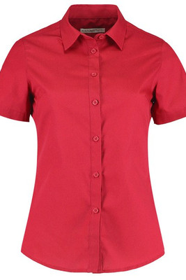 Kustom Kit KK241 - Women's Tailored Fit Poplin Short Sleeve Blouse
