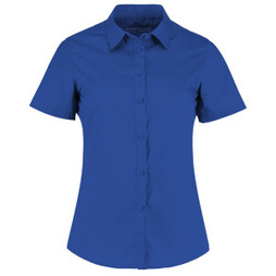 Kustom Kit KK241 - Womens Tailored Fit Poplin Short Sleeve Blouse