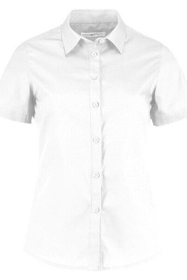 Kustom Kit KK241 - Women's Tailored Fit Poplin Short Sleeve Blouse