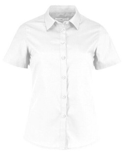 Kustom Kit KK241 - Womens Tailored Fit Poplin Short Sleeve Blouse