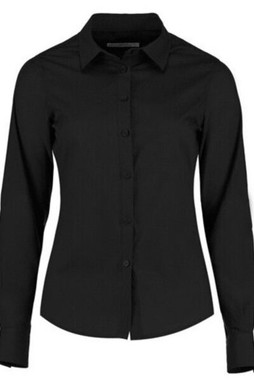 Kustom Kit KK242 - Womens Tailored Fit Long Sleeve Poplin Shirt