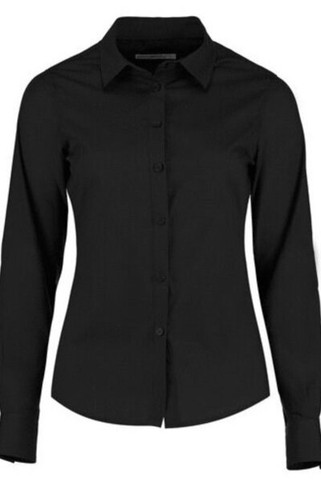 Kustom Kit KK242 - Womens Tailored Fit Long Sleeve Poplin Shirt