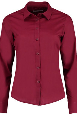 Kustom Kit KK242 - Women's Tailored Fit Long Sleeve Poplin Shirt