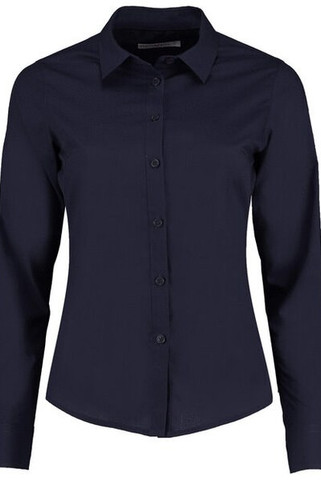 Kustom Kit KK242 - Womens Tailored Fit Long Sleeve Poplin Shirt