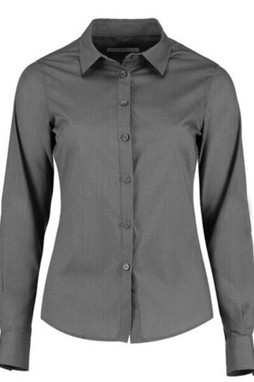 Kustom Kit KK242 - Womens Tailored Fit Long Sleeve Poplin Shirt