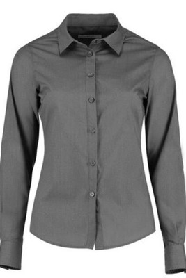 Kustom Kit KK242 - Women's Tailored Fit Long Sleeve Poplin Shirt