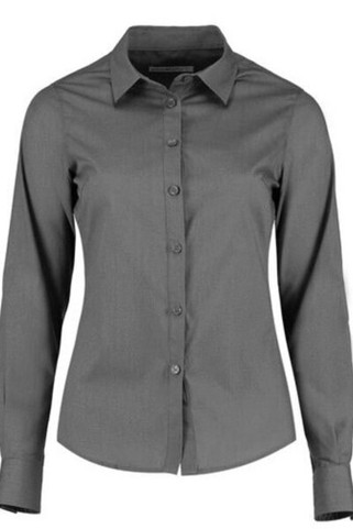 Kustom Kit KK242 - Womens Tailored Fit Long Sleeve Poplin Shirt