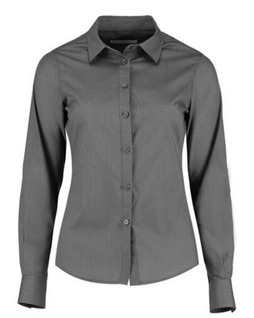 Kustom Kit KK242 - Womens Tailored Fit Long Sleeve Poplin Shirt
