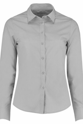 Kustom Kit KK242 - Women's Tailored Fit Long Sleeve Poplin Shirt