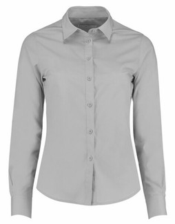 Kustom Kit KK242 - Womens Tailored Fit Long Sleeve Poplin Shirt