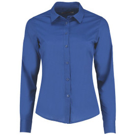 Kustom Kit KK242 - Women's Tailored Fit Long Sleeve Poplin Shirt