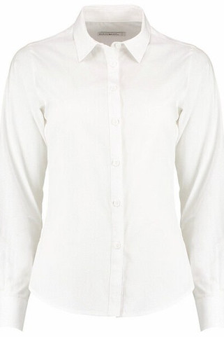Kustom Kit KK242 - Womens Tailored Fit Long Sleeve Poplin Shirt