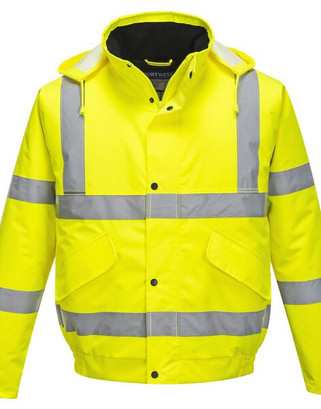 Portwest S463/S266 - High-Visibility Waterproof Bomber Jacket with Pockets