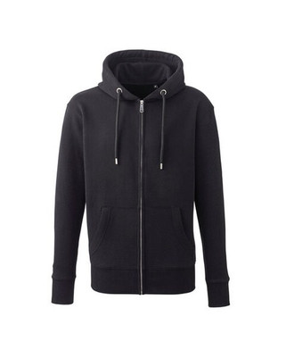 ANTHEM AM002 - Eco-Friendly Mens Full Zip Hoodie with Kangaroo Pockets
