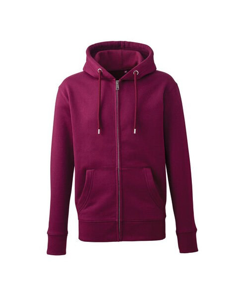 ANTHEM AM002 - Eco-Friendly Men's Full Zip Hoodie with Kangaroo Pockets