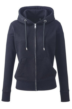 ANTHEM AM004 - Eco-Friendly Womens Full Zip Hoodie with Kangaroo Pockets