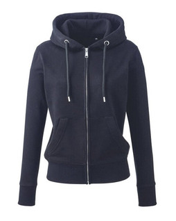 ANTHEM AM004 - Eco-Friendly Womens Full Zip Hoodie with Kangaroo Pockets