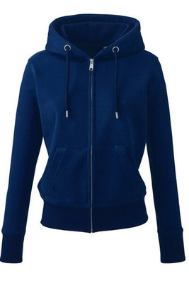 ANTHEM AM004 - Eco-Friendly Women's Full Zip Hoodie with Kangaroo Pockets