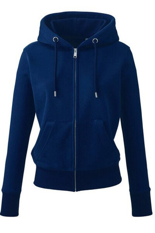 ANTHEM AM004 - Eco-Friendly Womens Full Zip Hoodie with Kangaroo Pockets
