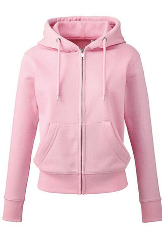 ANTHEM AM004 - Eco-Friendly Womens Full Zip Hoodie with Kangaroo Pockets