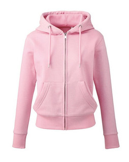 ANTHEM AM004 - Eco-Friendly Womens Full Zip Hoodie with Kangaroo Pockets