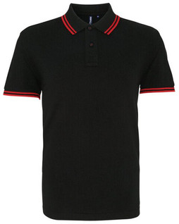 ASQUITH AND FOX AQ011 - Mens Classic Fit Polo with Tipped Collar and Cuffs