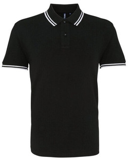 ASQUITH AND FOX AQ011 - Mens Classic Fit Polo with Tipped Collar and Cuffs