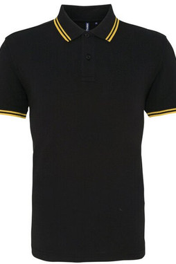 ASQUITH AND FOX AQ011 - Mens Classic Fit Polo with Tipped Collar and Cuffs