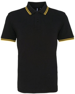 ASQUITH AND FOX AQ011 - Mens Classic Fit Polo with Tipped Collar and Cuffs