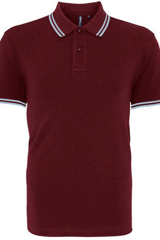ASQUITH AND FOX AQ011 - Mens Classic Fit Polo with Tipped Collar and Cuffs
