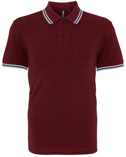 ASQUITH AND FOX AQ011 - Mens Classic Fit Polo with Tipped Collar and Cuffs
