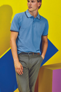 ASQUITH AND FOX AQ011 - Mens Classic Fit Polo with Tipped Collar and Cuffs