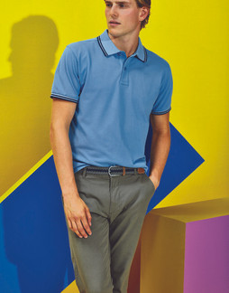 ASQUITH AND FOX AQ011 - Mens Classic Fit Polo with Tipped Collar and Cuffs