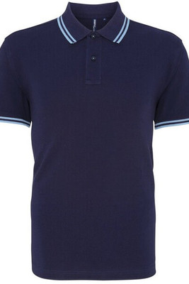 ASQUITH AND FOX AQ011 - Men's Classic Fit Polo with Tipped Collar and Cuffs