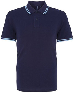 ASQUITH AND FOX AQ011 - Mens Classic Fit Polo with Tipped Collar and Cuffs