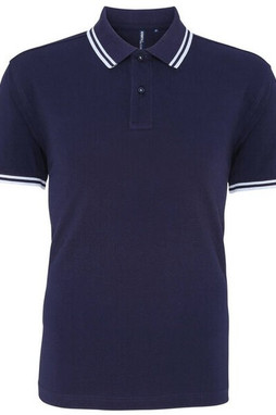 ASQUITH AND FOX AQ011 - Mens Classic Fit Polo with Tipped Collar and Cuffs