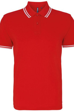 ASQUITH AND FOX AQ011 - Mens Classic Fit Polo with Tipped Collar and Cuffs