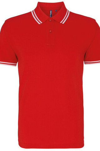 ASQUITH AND FOX AQ011 - Mens Classic Fit Polo with Tipped Collar and Cuffs