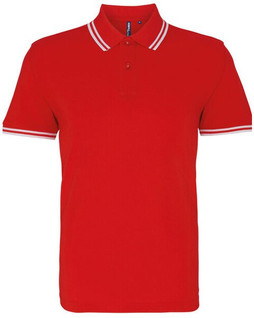 ASQUITH AND FOX AQ011 - Mens Classic Fit Polo with Tipped Collar and Cuffs