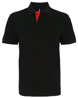 ASQUITH AND FOX AQ012 - Mens Classic Fit Polo with Contrast Details